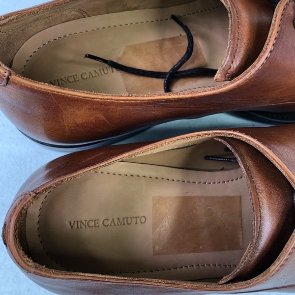 Vince Camuto Brown Leather Oxford Dress Shoes main image 4